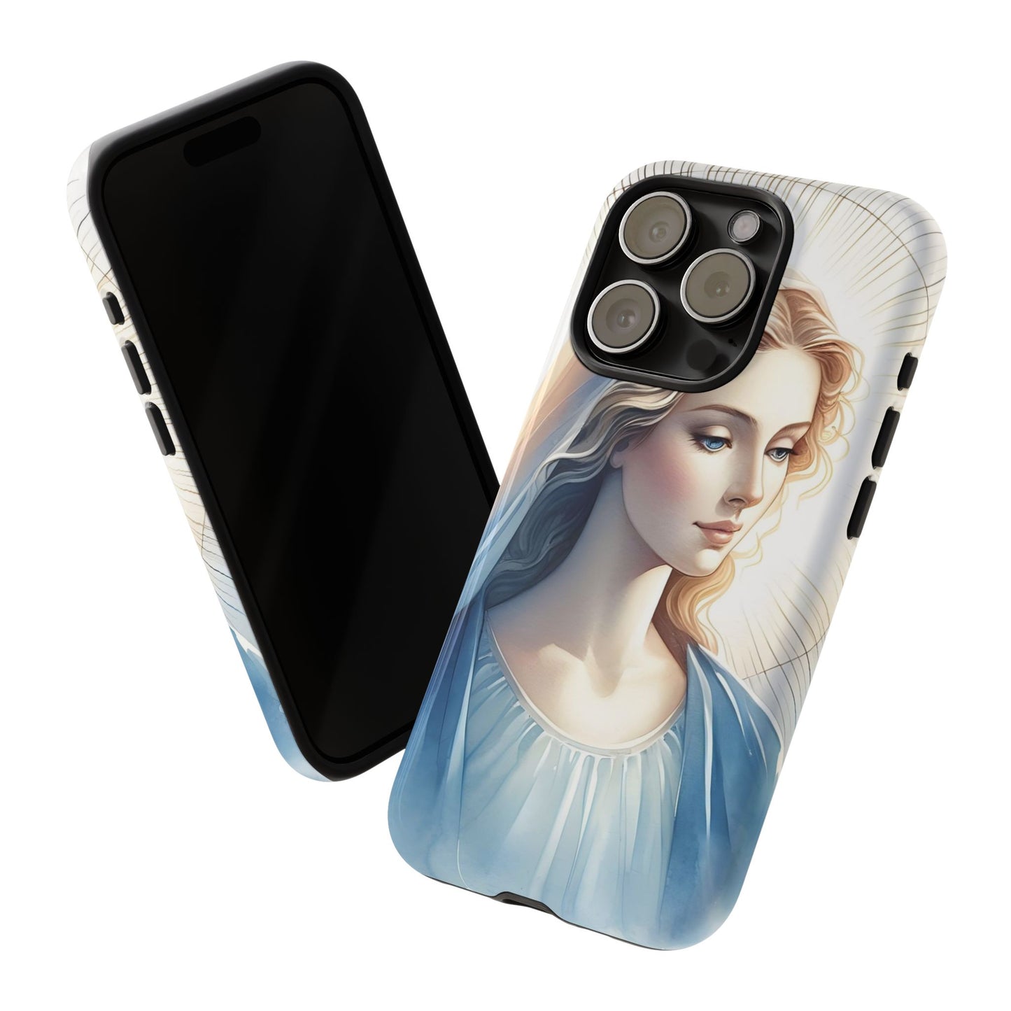 Beautiful Mary Phone Case, Tough Phone Case, Inspirational Tech Accessory, Gift for Her, Religious Phone Cover