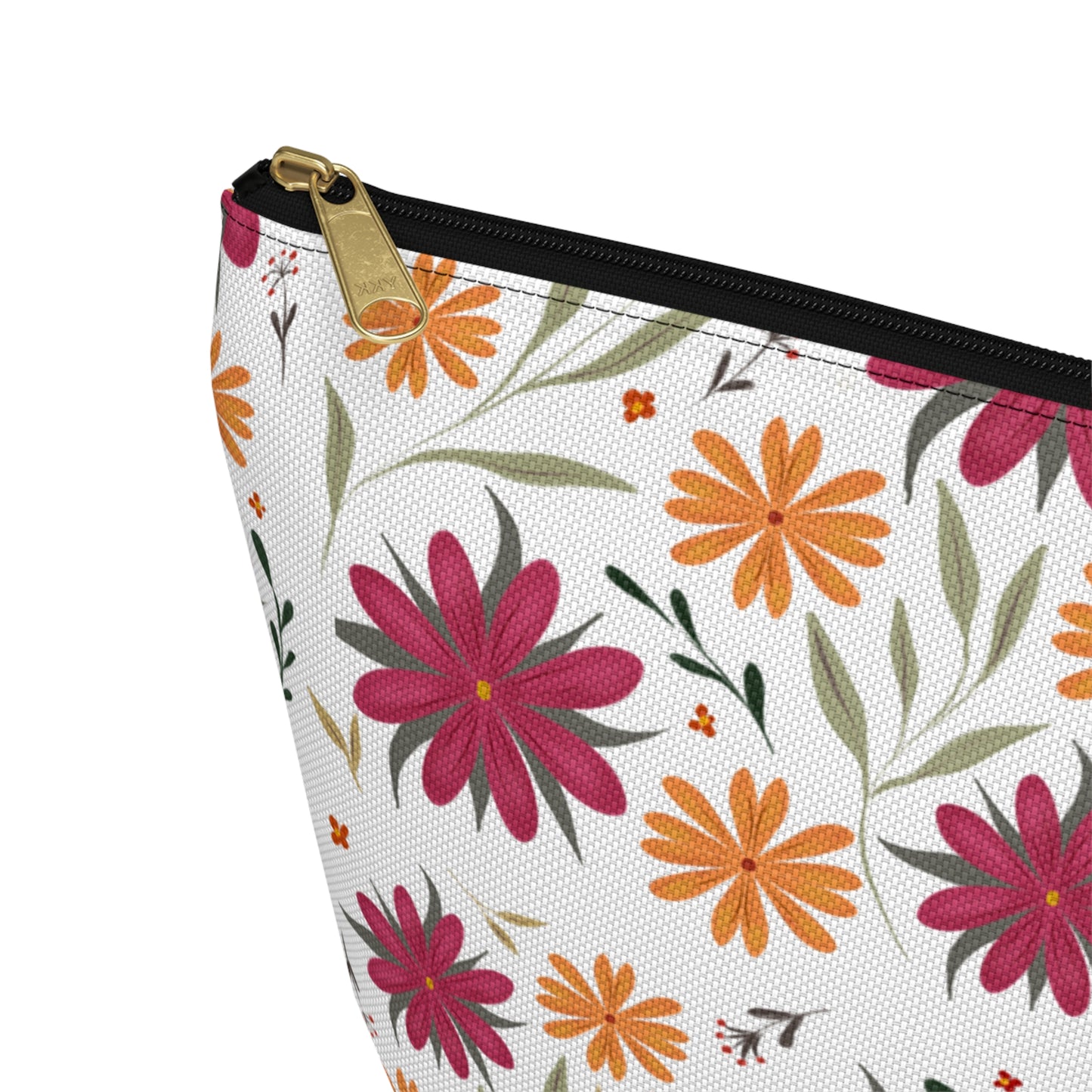 Floral Accessory Pouch - Ideal Travel Makeup Bag, Toiletry Organizer, Gift for Her, Eco-Friendly, Everyday Essentials