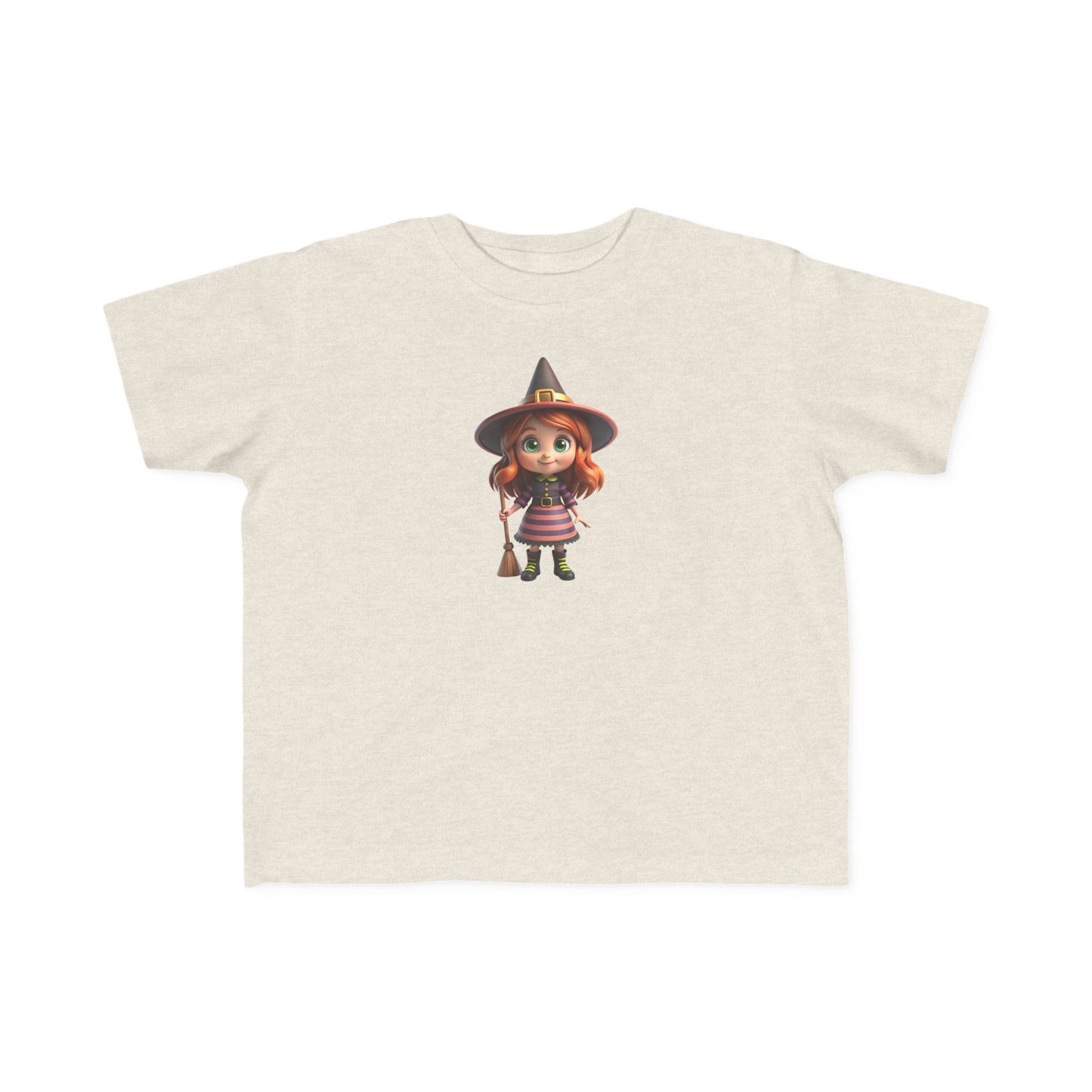 Toddler Halloween Witch Tee - Cute Witch Design, Kids Halloween Shirt, Toddler Costume Tee, Toddler's Fine Jersey Tee, Spooky Season [...]