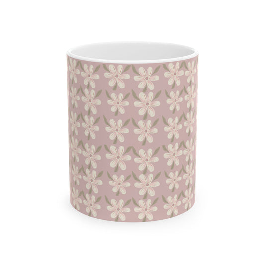 Ceramic Mug, (11oz, 15oz) Daisy