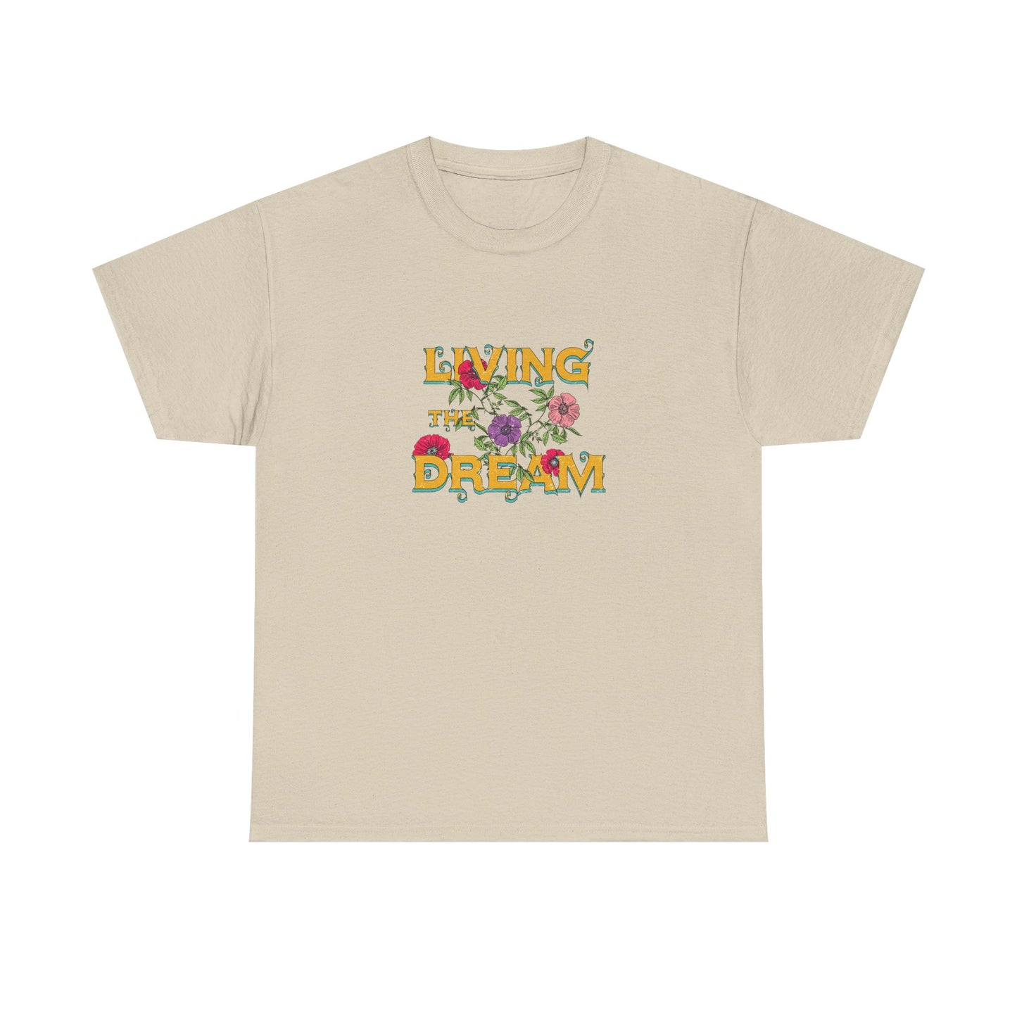 Living the Dream Floral Tee, Unisex Cotton T-Shirt, Inspirational Gift, Casual Everyday Wear, Flower Graphic Shirt, Summer Wardrobe [...]
