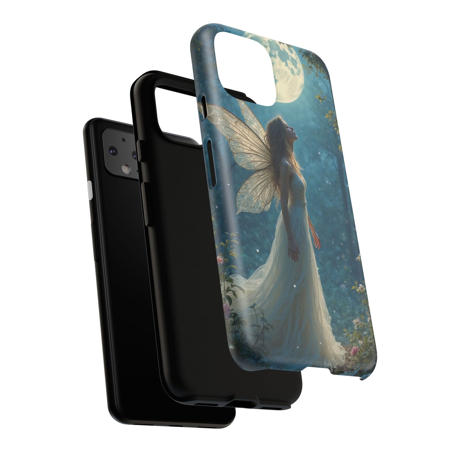 Fairy Moon Phone Case | Tough Cases for Nature Lovers, Fantasy Gift, Boho Phone Accessory, Ethereal Aesthetic, Magical Design