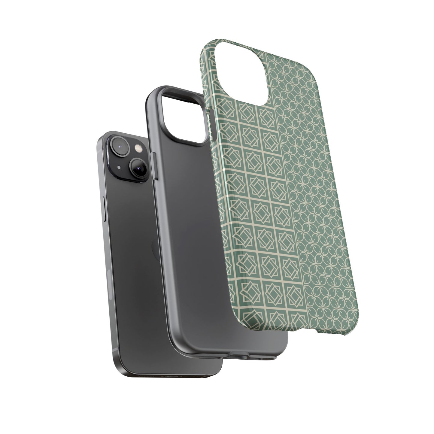 Stylish Phone Case with Geometric Patterns, Tough Cases, Durable Cell Phone Cover, Trendy Smartphone Accessory, Functional Gift Idea