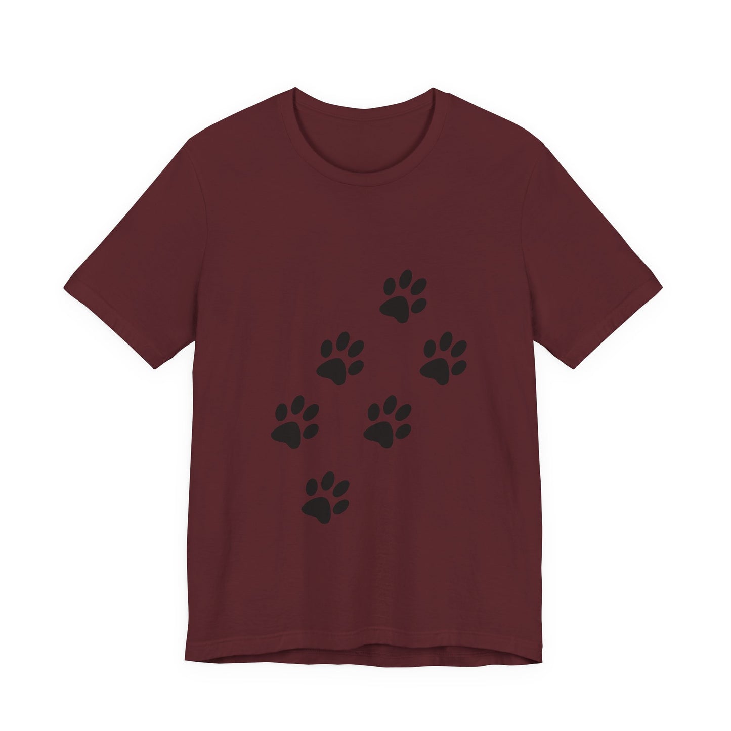 Paw Print Short Sleeve Tee | Unisex Animal Lover Shirt, Pet Owner Gift, Casual Wear, Gifts for Dog Lovers, Comfortable T-Shirt