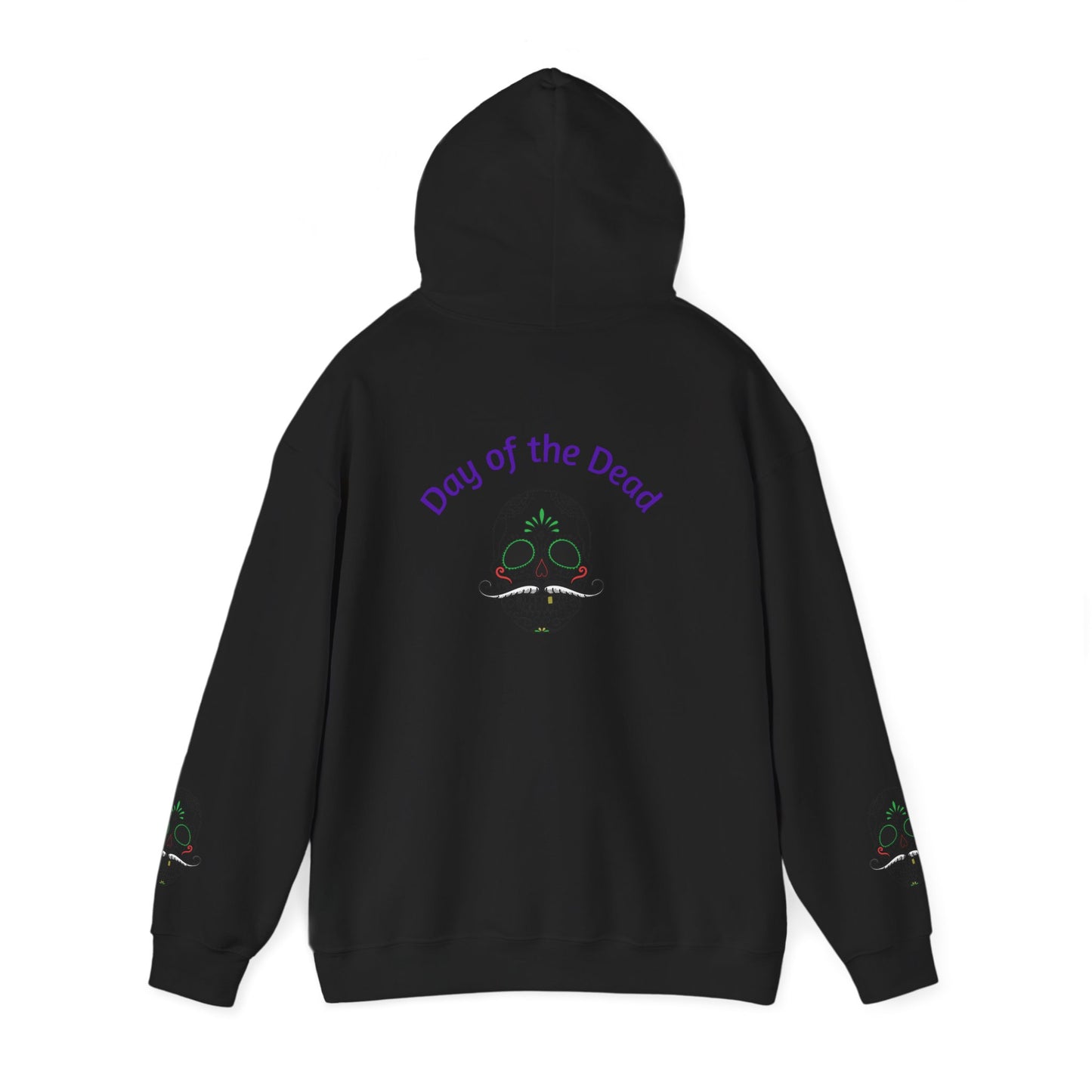 Day of the Dead Hoodie | Unisex Heavy Blend Sweatshirt, Skull Art, Mexican Holiday Apparel, Halloween Costume, Festival Gear