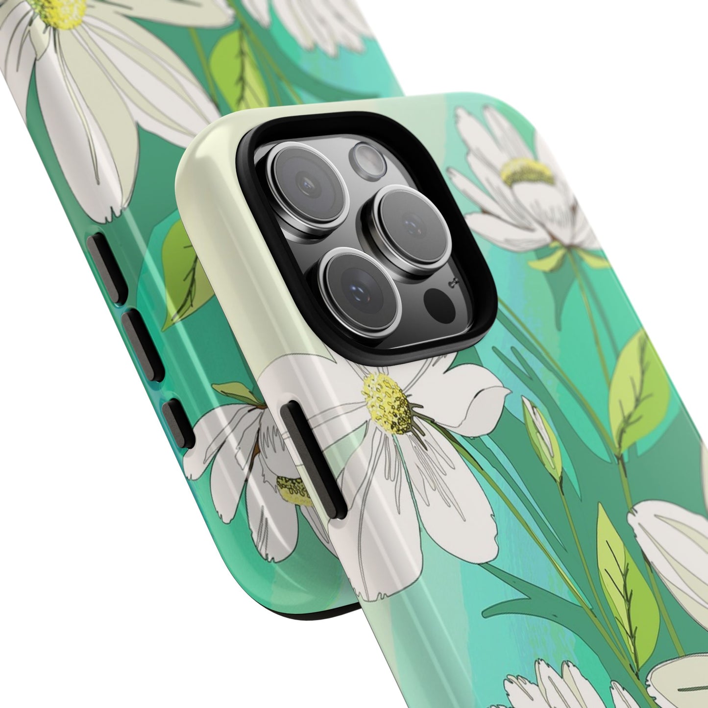 Floral Phone Case, Tough Cases, Flower Design, Nature Inspired, Eco-Friendly Cover, Unique Gift for Her, Spring Accessories
