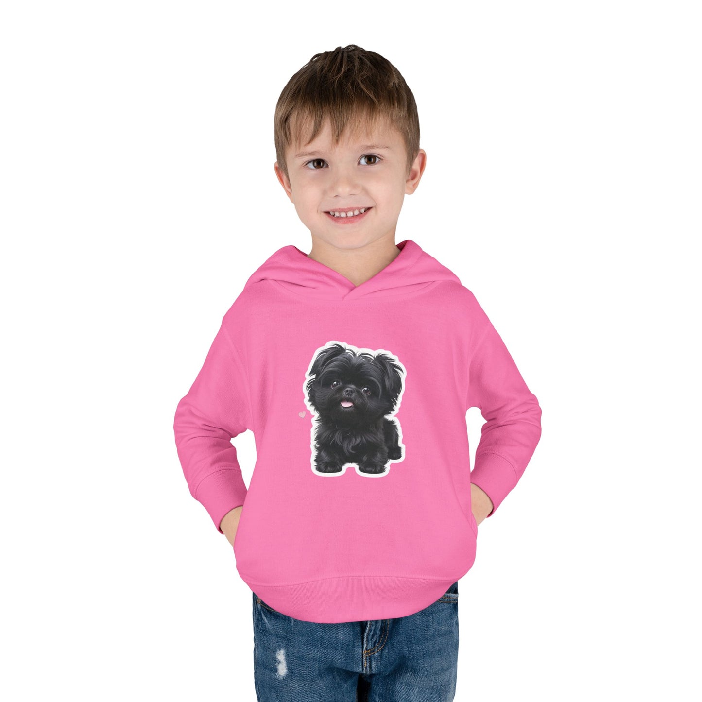 Cute Toddler Hoodie with Adorable Dog Design, Baby Gift, Winter Wear, Kids Sweatshirt, Comfortable Pullover