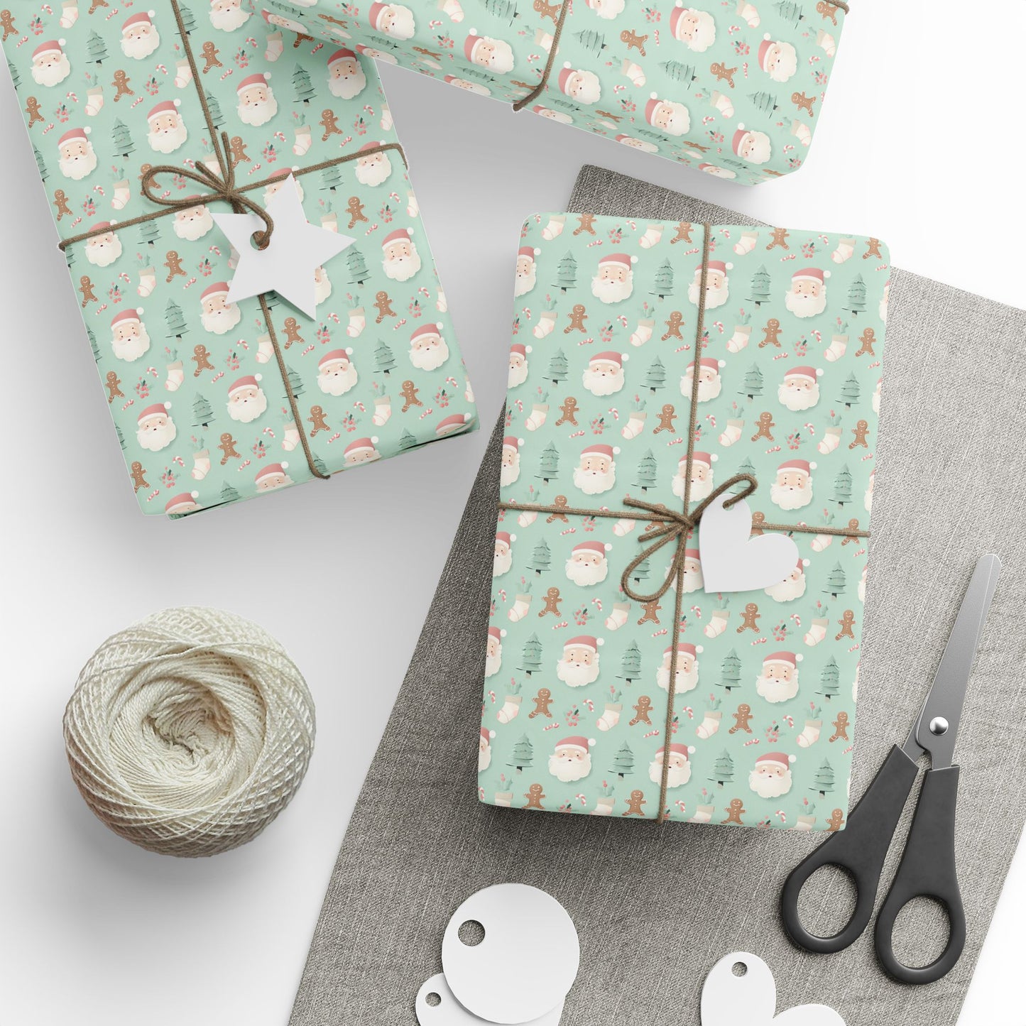 Festive Wrapping Paper, Holiday Gift Wrap, Christmas Wrapping, Eco-Friendly Wrapping, Cute Holiday Designs