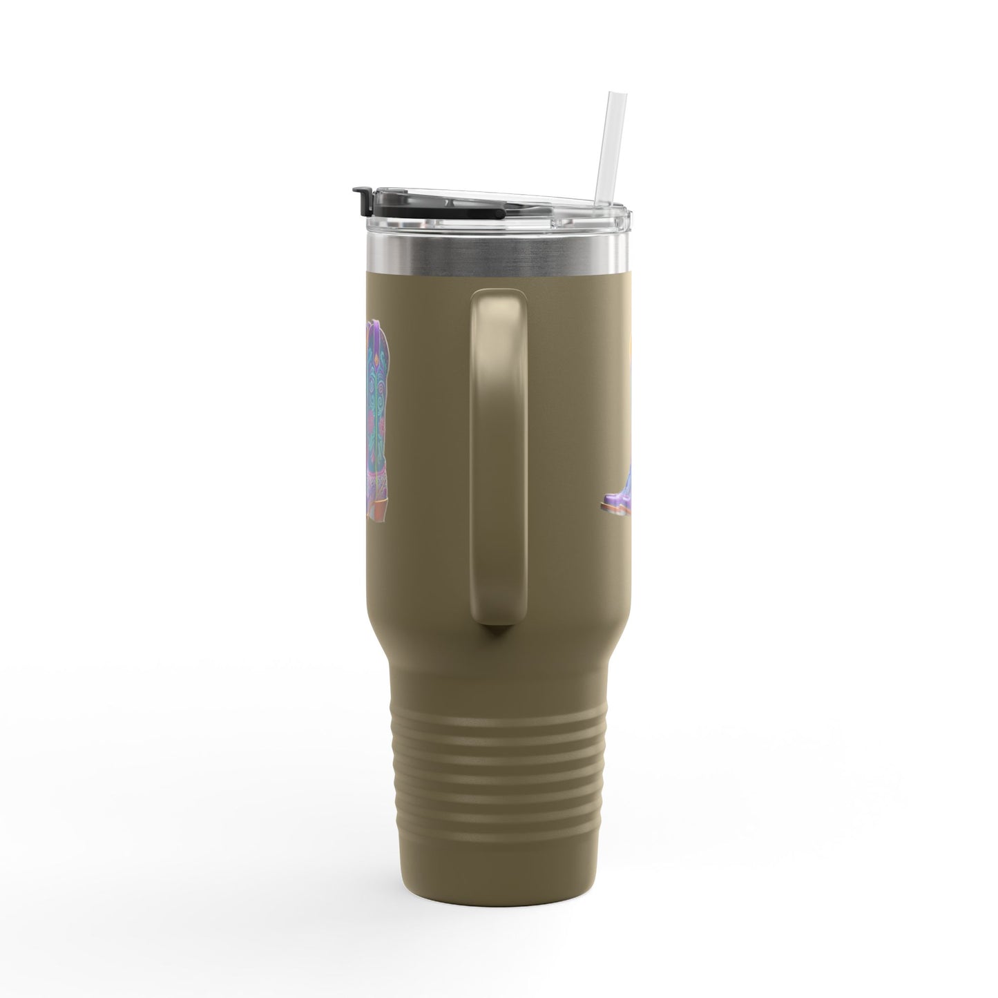 Insulated Travel Mug, 40oz - Cowboy boots