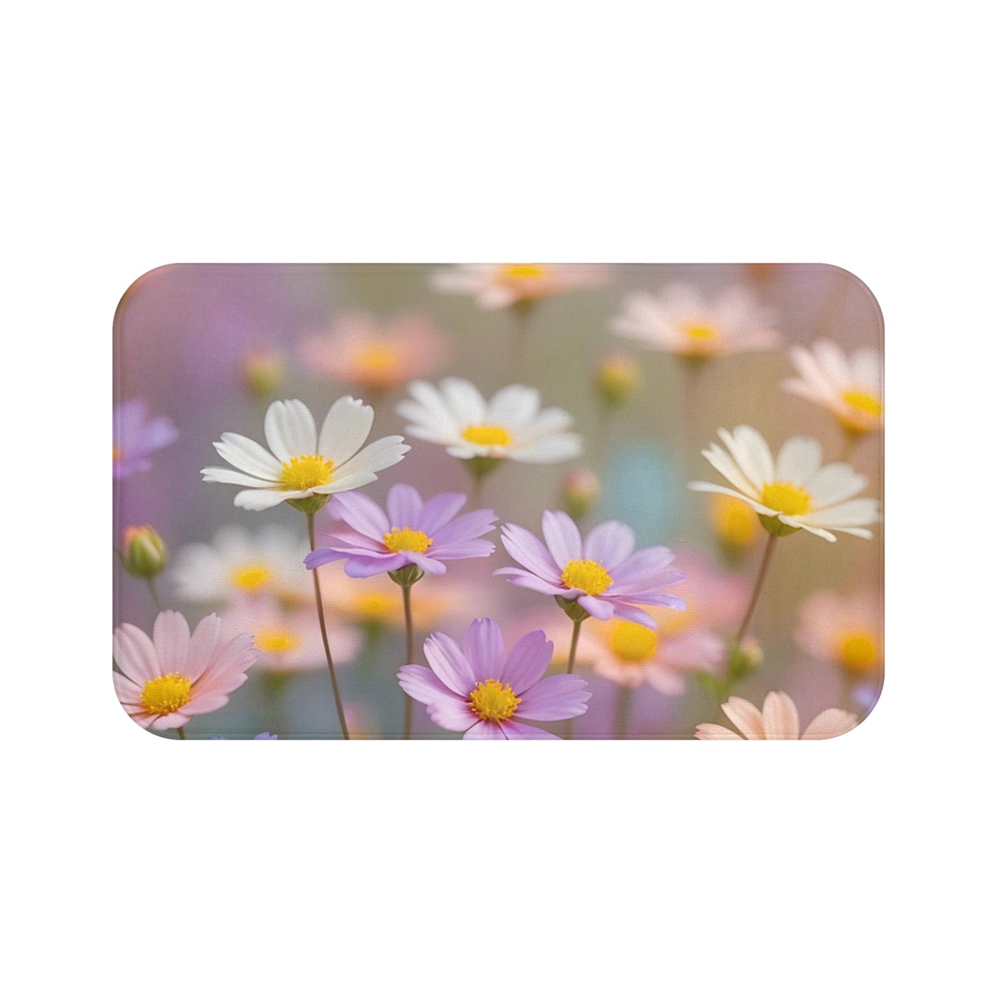 Floral Delight Bath Mat | Spring Decor, Bathroom Accessories, Gift for Her, Home Decor, Flower Design