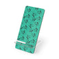 Teal Floral Smartphone Stand — Portable Mobile Display Dock