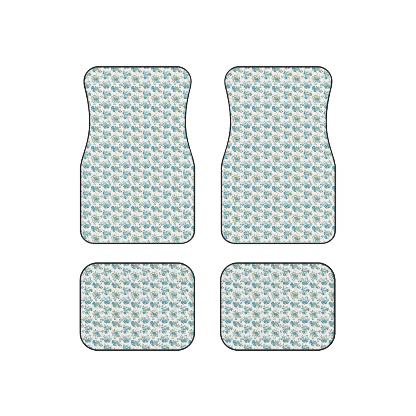 Stylish Car Mats (Set of 4) - Floral Design, Vehicle Accessories for Home Decor, Gift for Car Enthusiasts, Road Trip Essentials, [...]