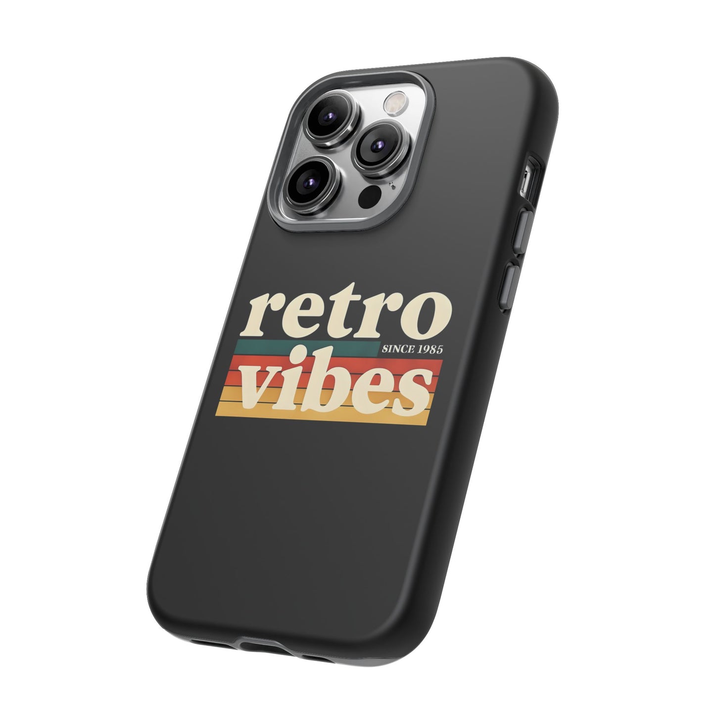 Retro Vibes Phone Case, Tough Phone Cover, Vintage Style Case, Gift for Music Lovers, Retro Aesthetic Accessory