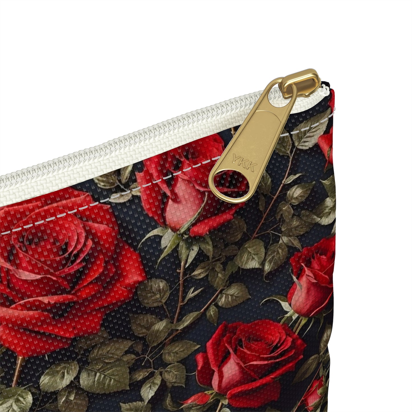 Elegant Floral Accessory Pouch | Perfect for Makeup, Travel, or Gifts | Rose Pattern Pouch for Women