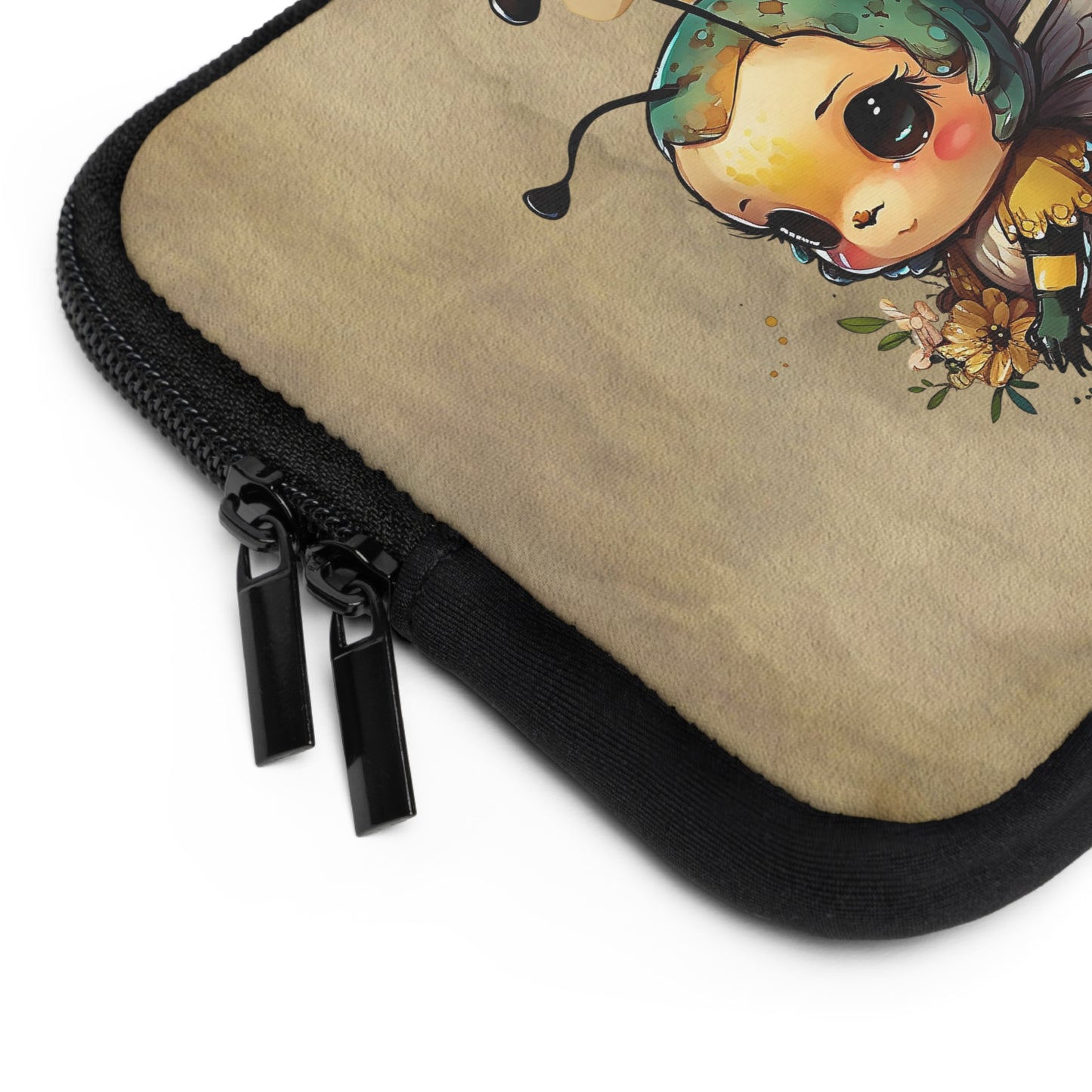 Cute Bee Laptop Sleeve, Laptop Case for Students, Creative Gadget Cover, Unique Gift for Nature Lovers, Floral Tech Accessory