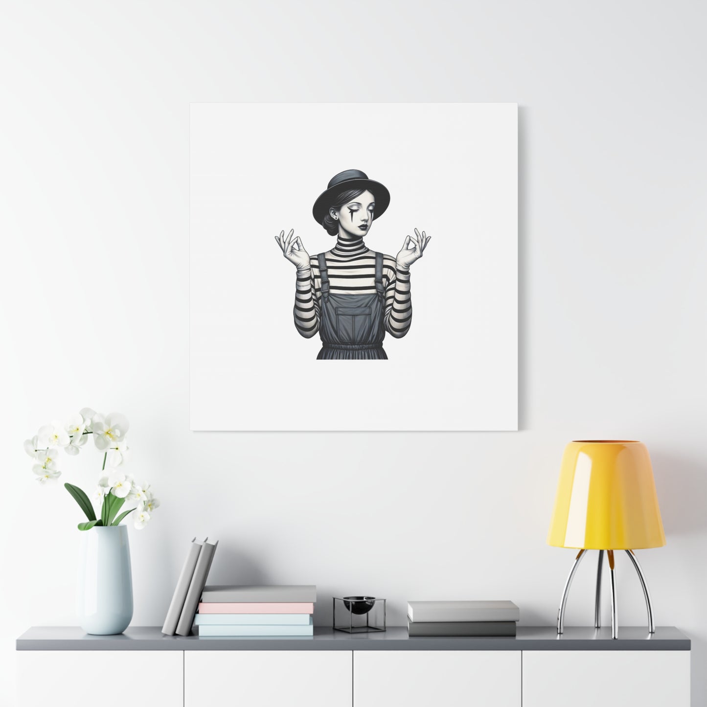 Meditative Striped Canvas Wall Art | Modern Boho Decor, Gift for Art Lovers, Minimalist Home Accent, Gallery Wall Art