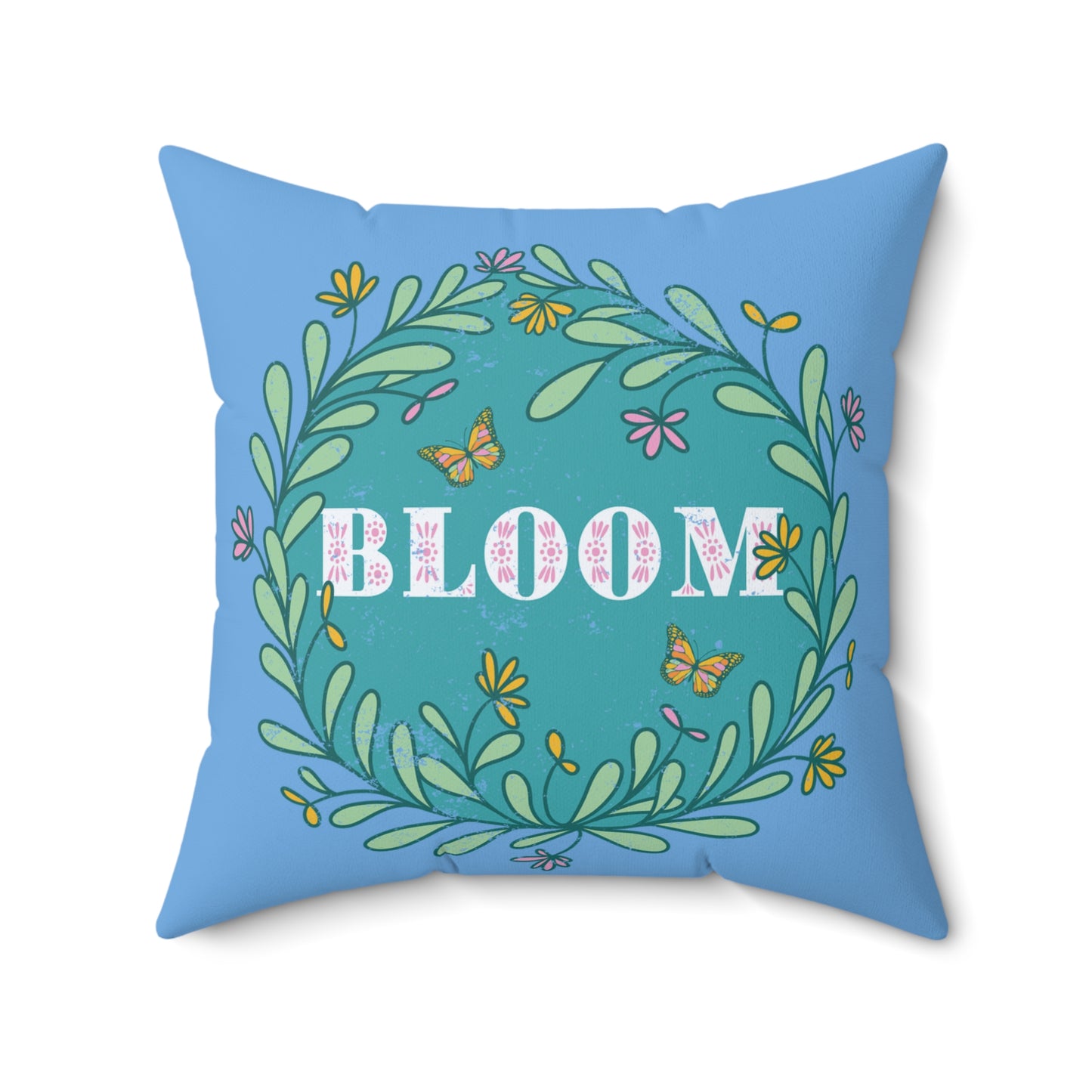 Blooming Floral Decorative Pillow, Spring Home Decor, Gift for Garden Lovers, Cozy Couch Accent, Bloom Art Pillow, Nature Inspired Cushion