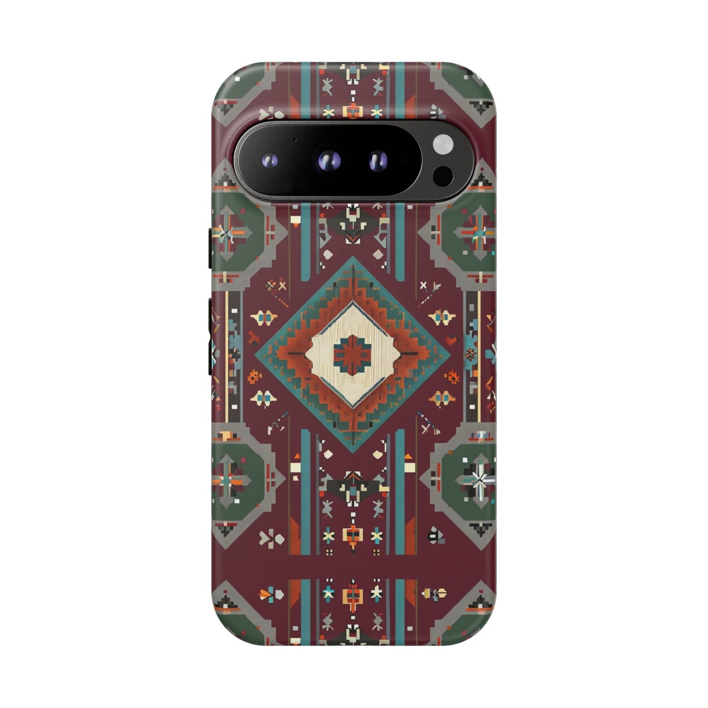 Tribal Pattern Phone Case - Boho Chic, Tough Durable Cover, Stylish Tech Accessory, Gift for Him/Her, Festival Essentials