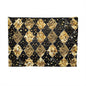 Glamorous Gold and Black Accessory Pouch, Makeup Bag