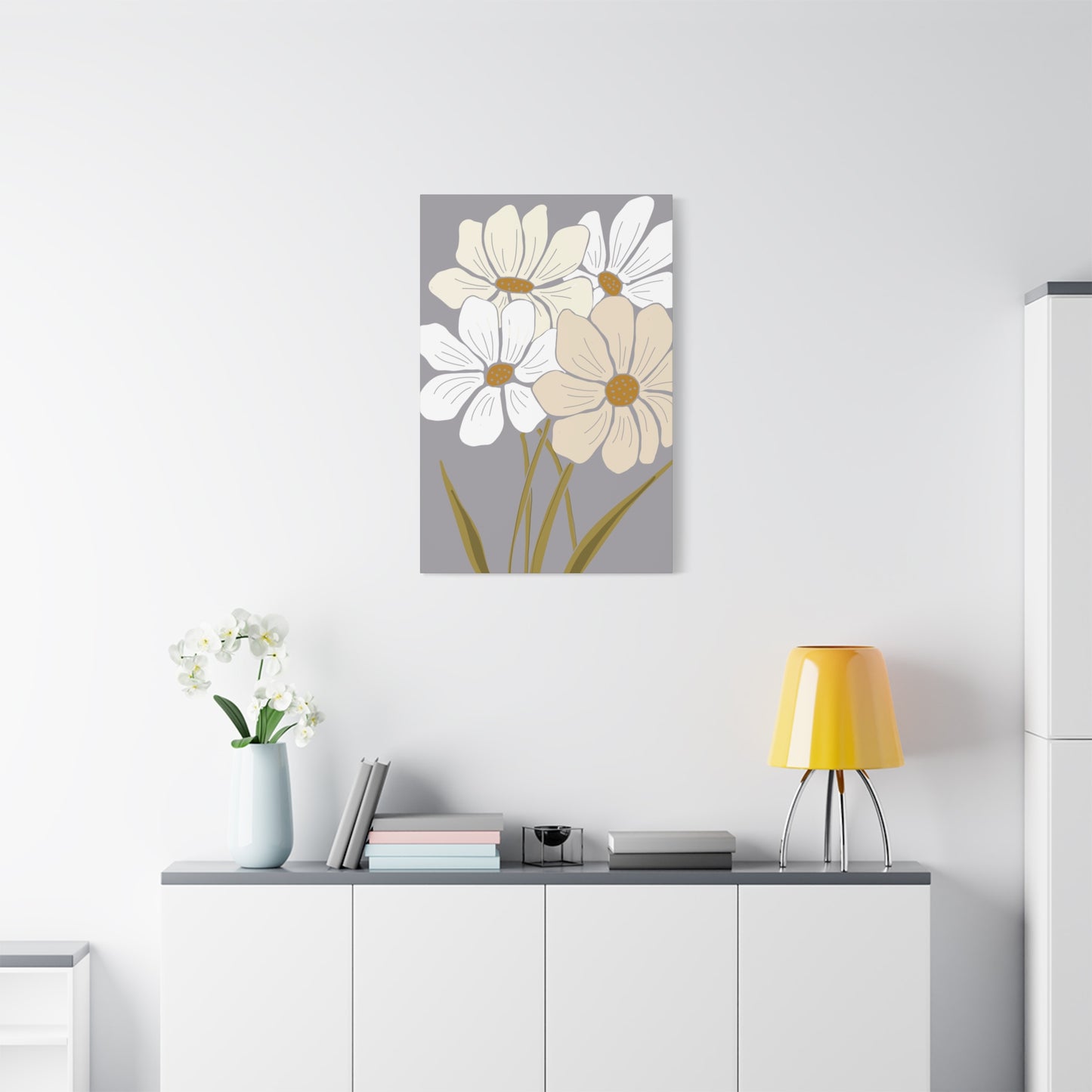 Copy of Copy of Matte Canvas, Stretched, 1.25" Tulips Pink and Purple Flowers