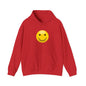 Smiley Face Hooded Sweatshirt, Unisex Cozy Hoodie, Casual Streetwear, Perfect Gift for Friends, Happy Apparel for Everyday Wear