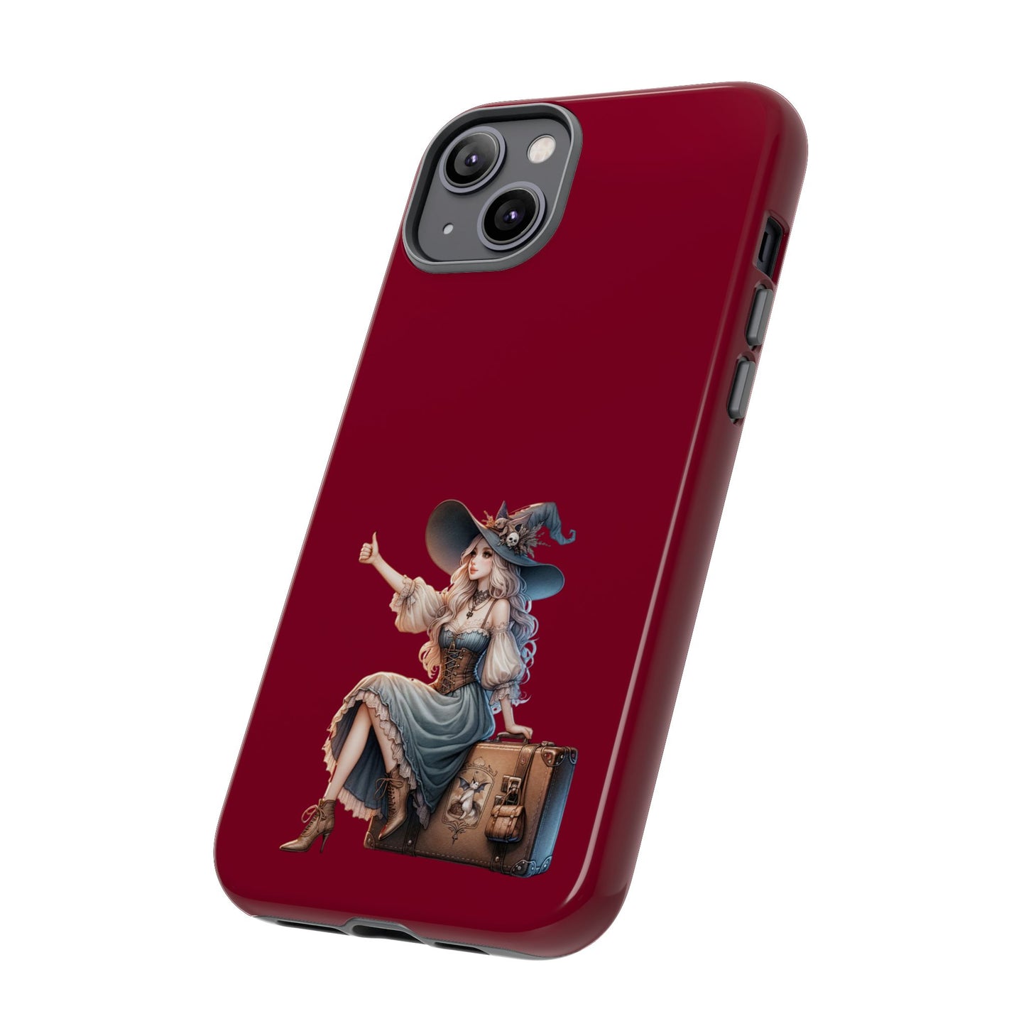 Witchy Phone Case - Magical, Durable - Halloween Gift, Cosplay Accessory, Cute Witch Design