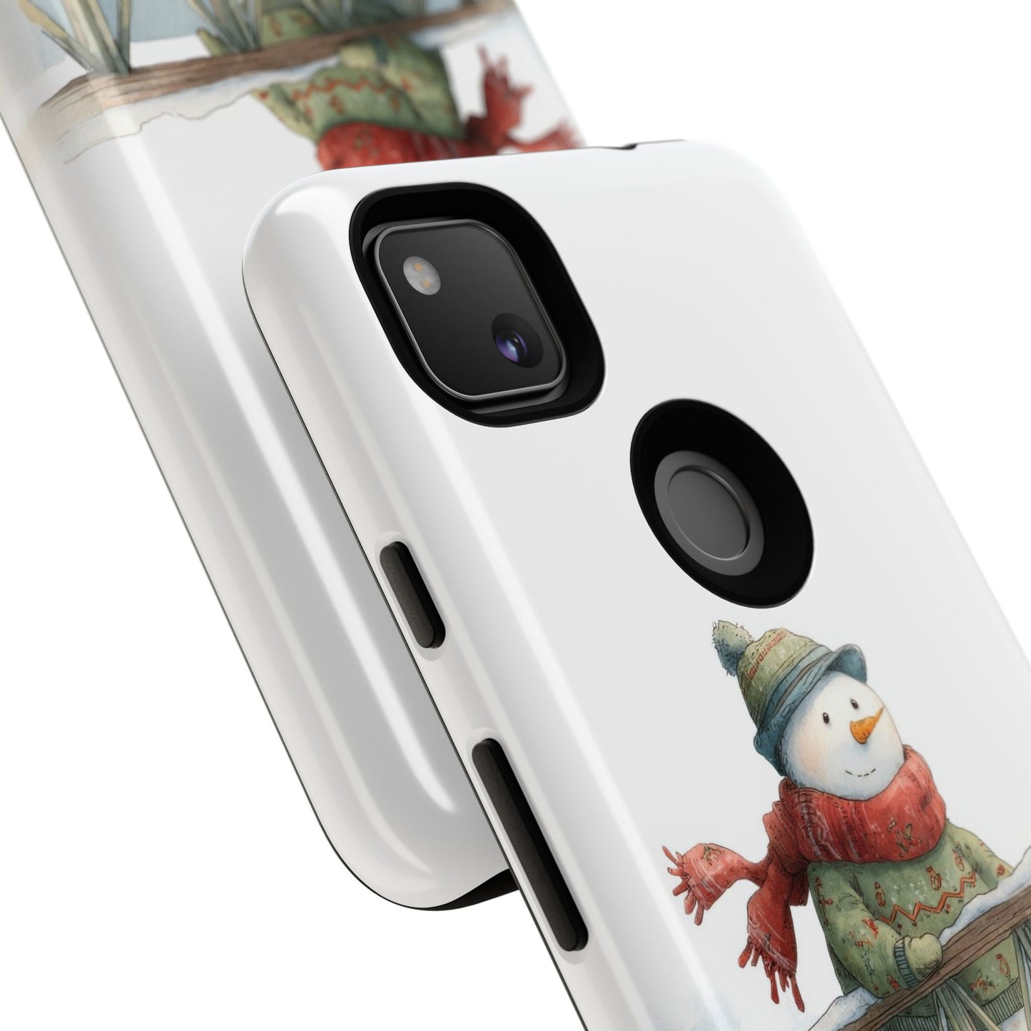 Snowman Phone Case – Winter Holiday Gift, Cute Snowman Design, Winter Accessories, Protective Phone Case, Unique Christmas Present