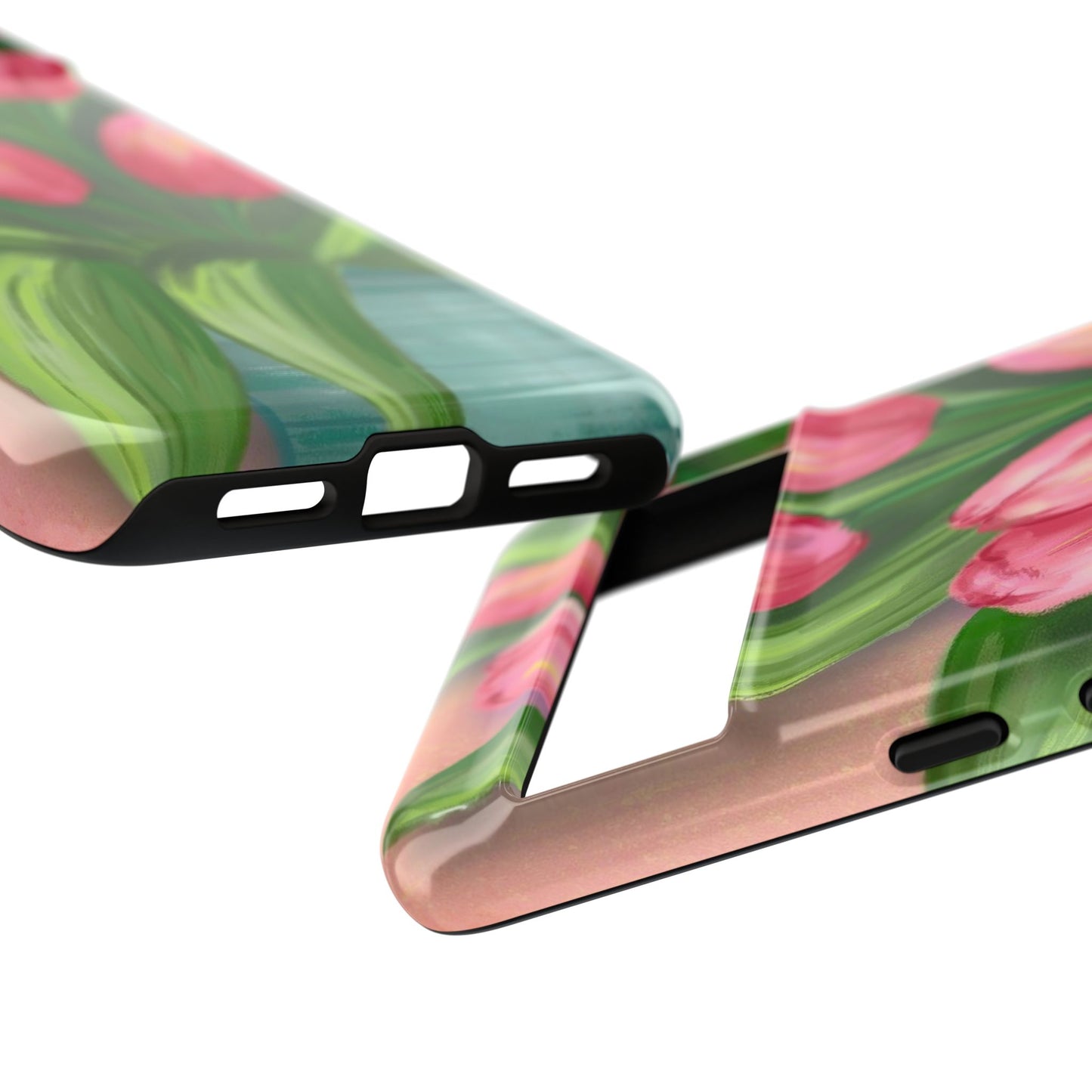 Floral Phone Case with Vibrant Tulips - Tough Cases for Garden Lovers, Spring Gifts, Nature Enthusiasts, Unique Gadget Accessories, [...]