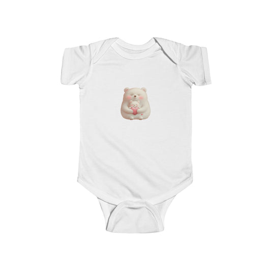 Cute Bear Infant Bodysuit, Baby Onesie, Newborn Gift, Cute Animal Outfit, Soft Cotton Baby Clothes, Baby Shower Gift