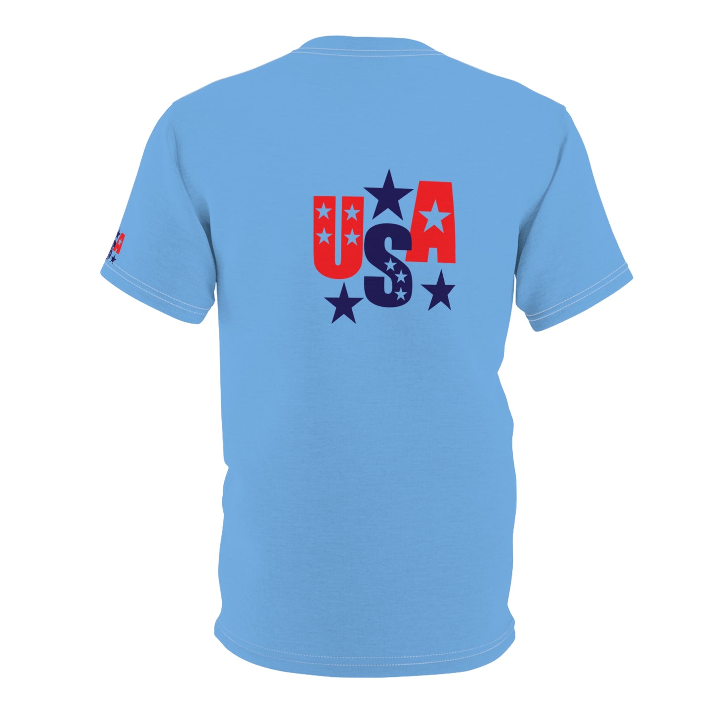 USA Pride Unisex Cut & Sew Tee, Comfortable Casual Wear, Independence Day Gift, Summer Outfit, Everyday Streetwear
