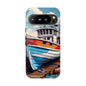 Colorful Fishing Boat Phone Case | Nautical Gift, Marine Design, Coastal Aesthetic, Summer Vibes, Sea Lover's Accessory