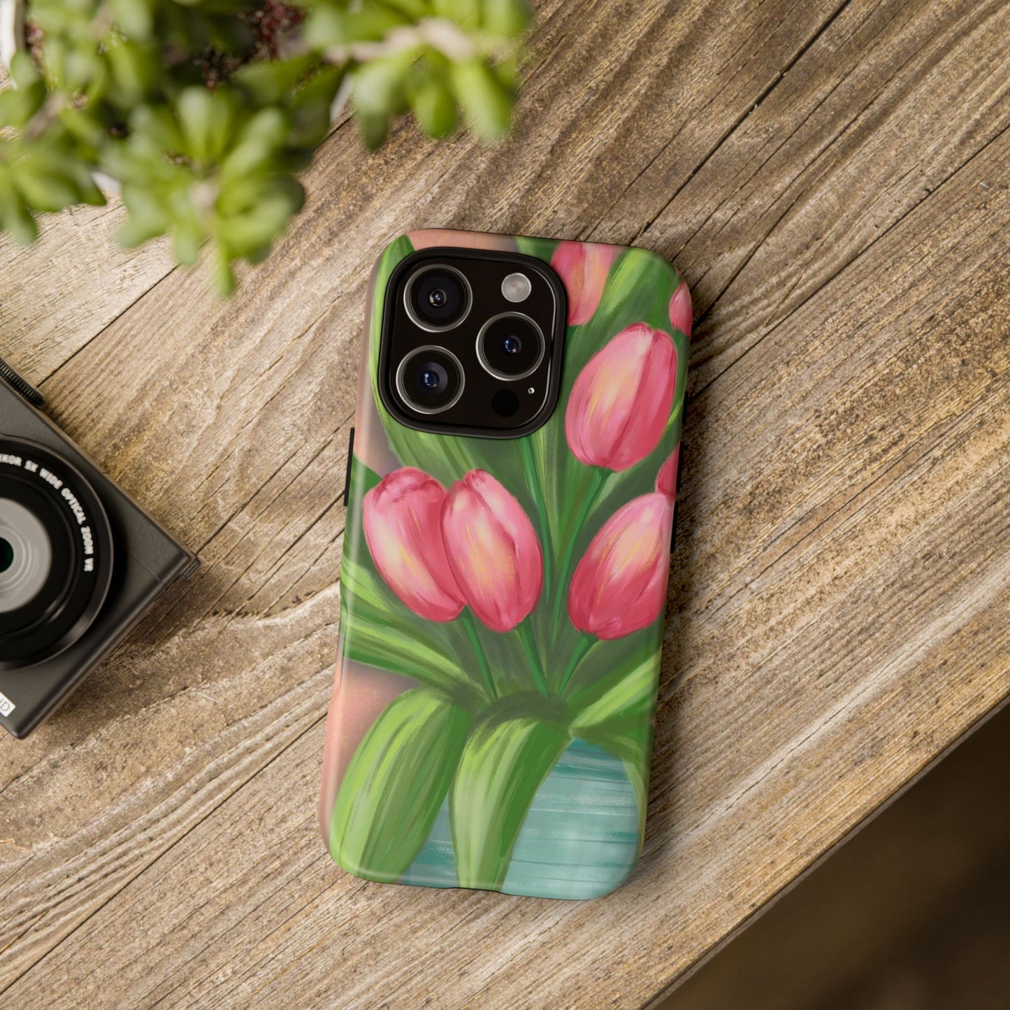 Floral Phone Case with Vibrant Tulips - Tough Cases for Garden Lovers, Spring Gifts, Nature Enthusiasts, Unique Gadget Accessories, [...]