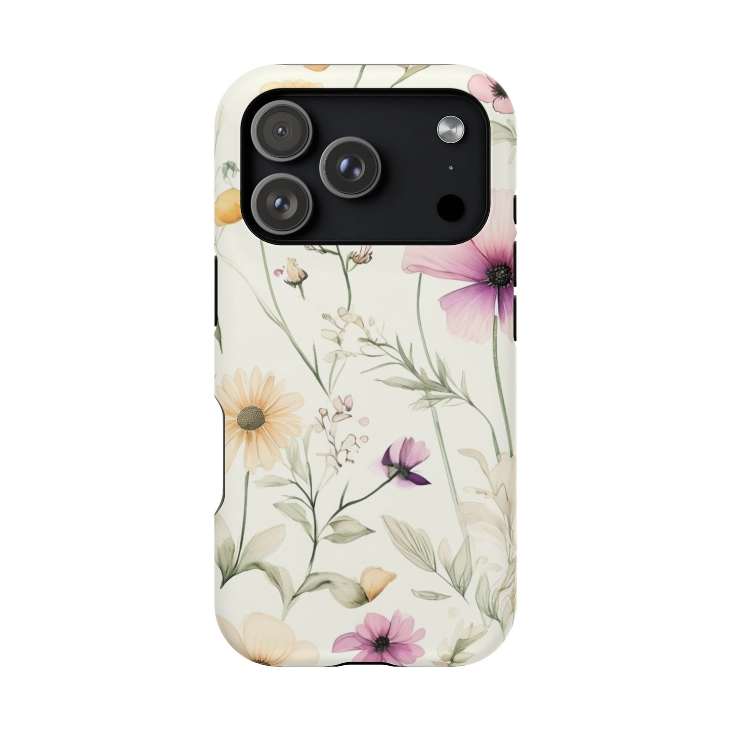Floral Watercolor Magnetic Impact-Resistant Phone Case