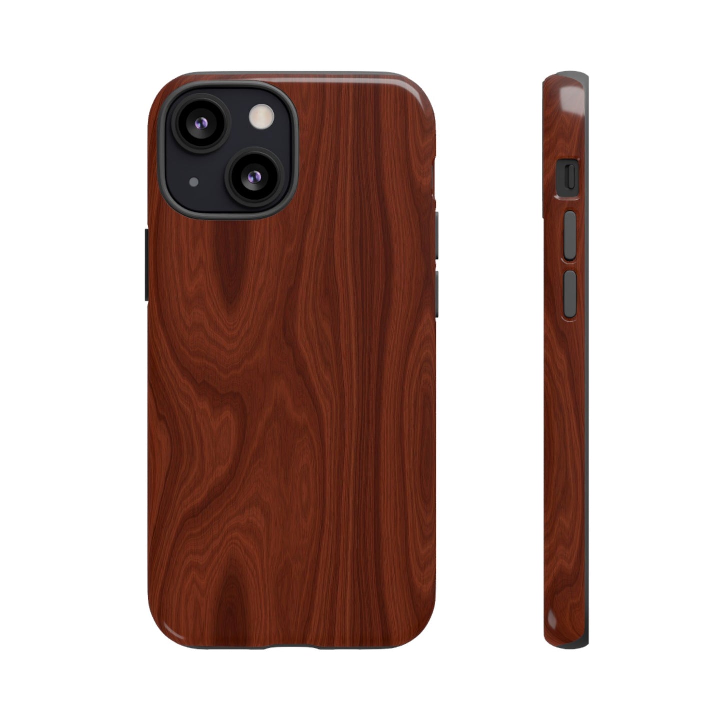 Wood Grain Phone Case, Stylish Tough Cases, Nature-Inspired Protective Cover, Unique Gifts for Him and Her, Eco-Friendly Tech Accessory