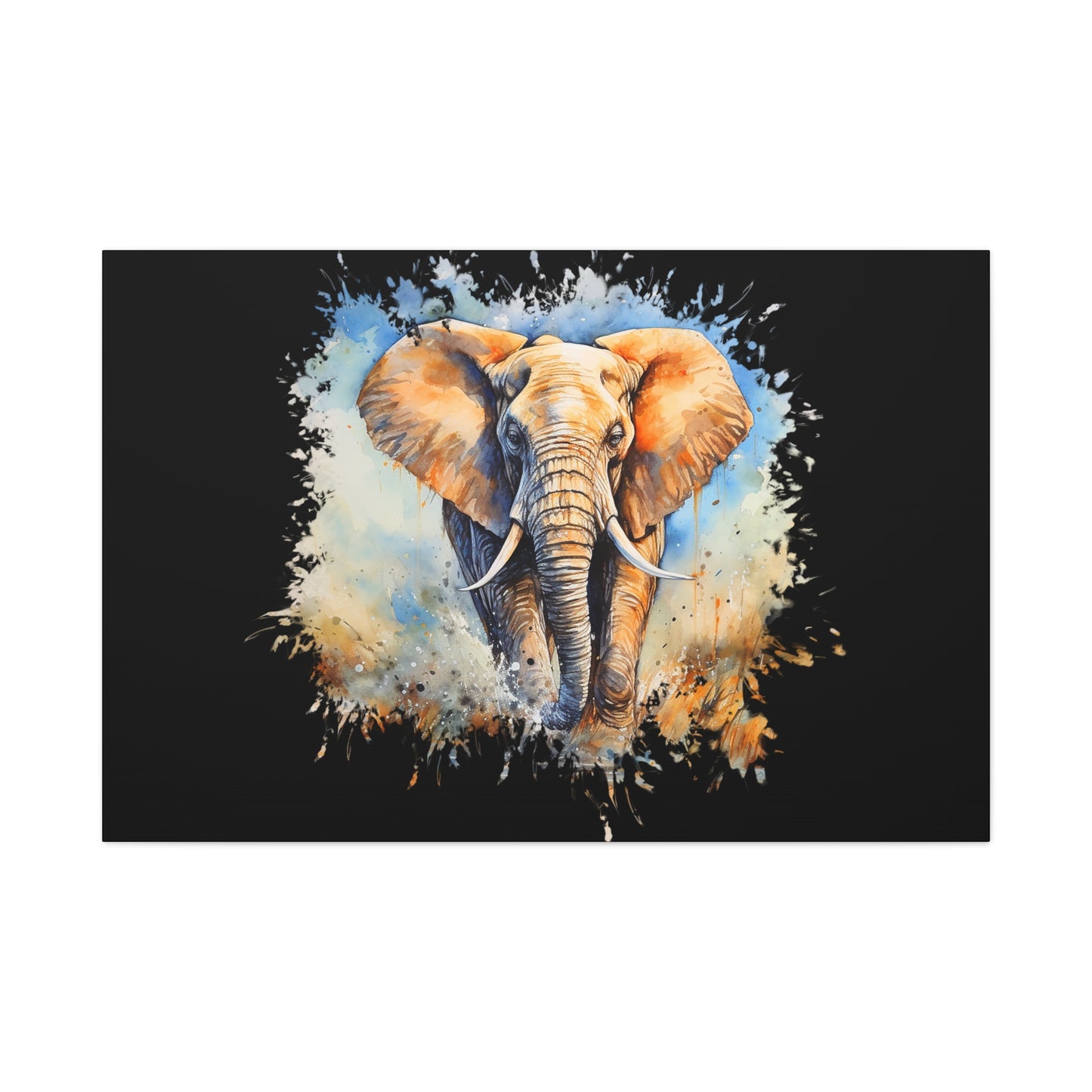 Matte Canvas, Stretched, 1.25" - Elephant