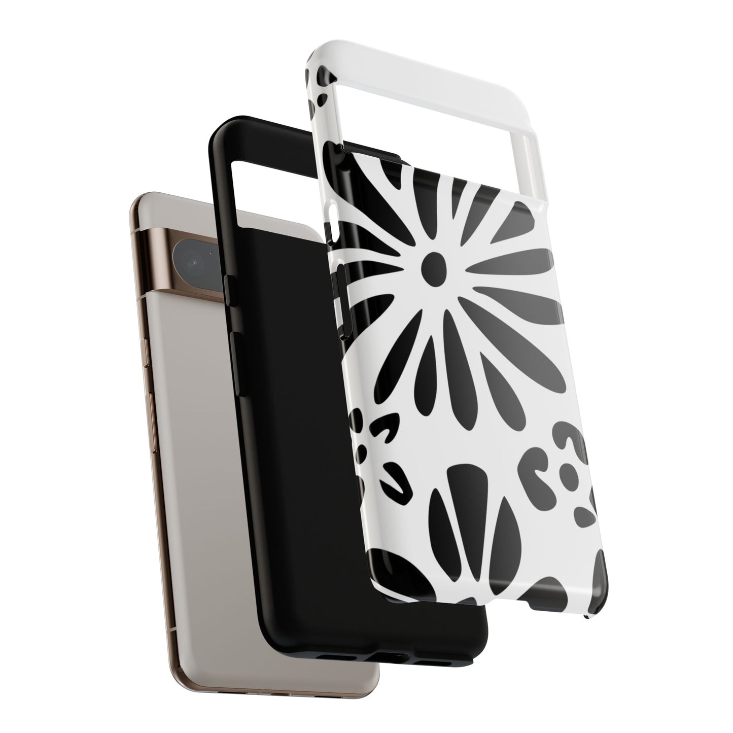 Stylish Phone Case with Floral Design, Tough Phone Cover for Her, Trendy Black and White Cell Phone Case, Unique Gift for Birthdays [...]