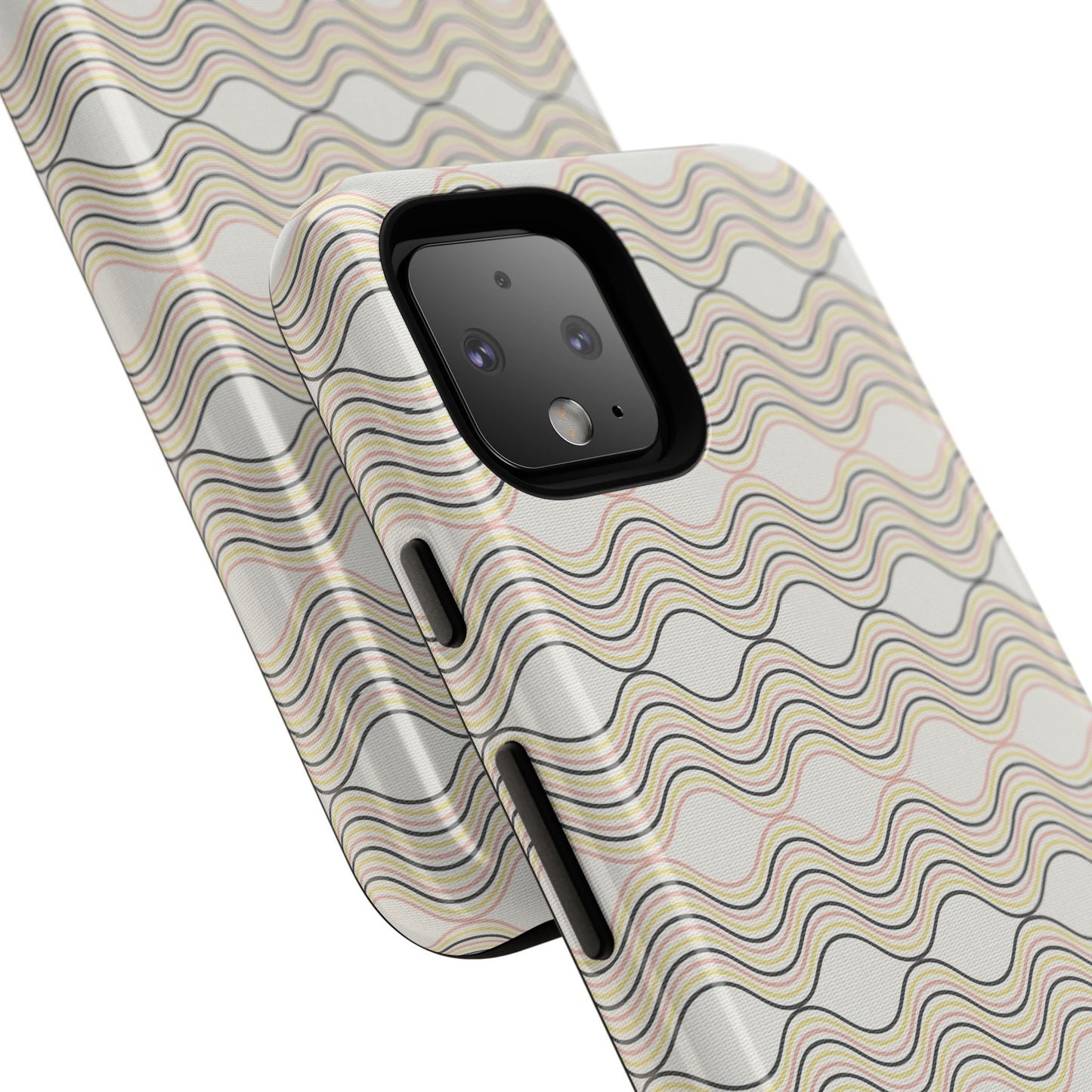 Stylish Phone Case for Tough Protection, Wavy Design, Chic Accessory, Gift for Her, Trendy Tech, Holiday Gift Idea