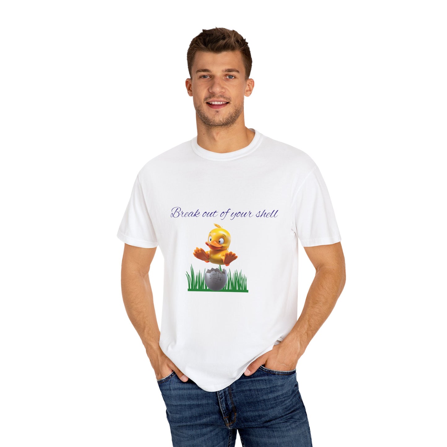 Egg-citing Garment-Dyed T-shirt: Perfect for Easter, Spring Celebrations
