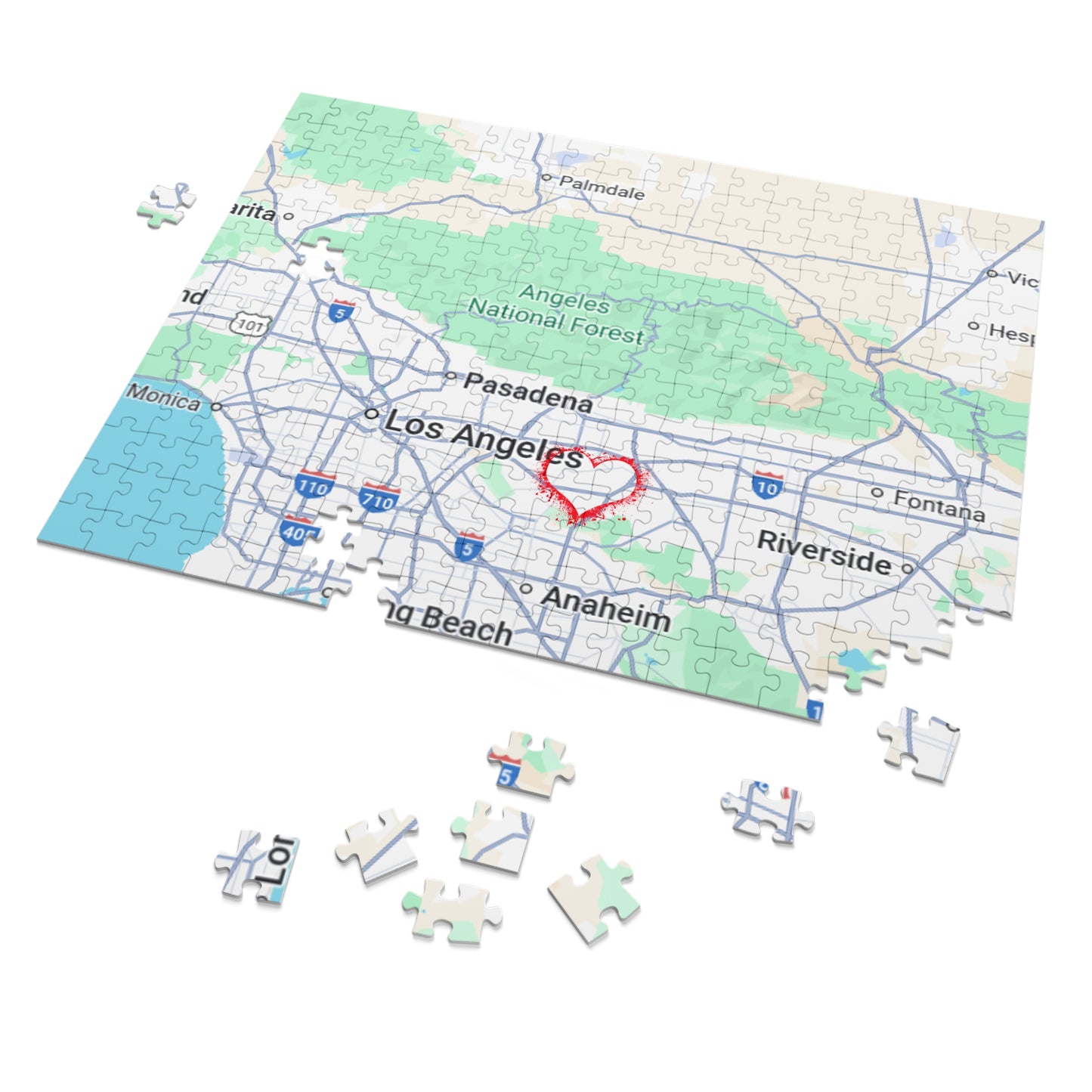 Los Angeles Love Jigsaw Puzzle with Tin | Fun Family Game, Unique Gift, Travel Keepsake, Home Decor, Puzzle Lovers