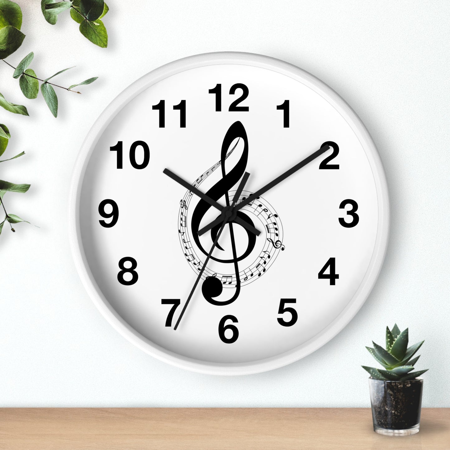 Musical Notes Wall Clock - Perfect for Music Lovers, Home Decor
