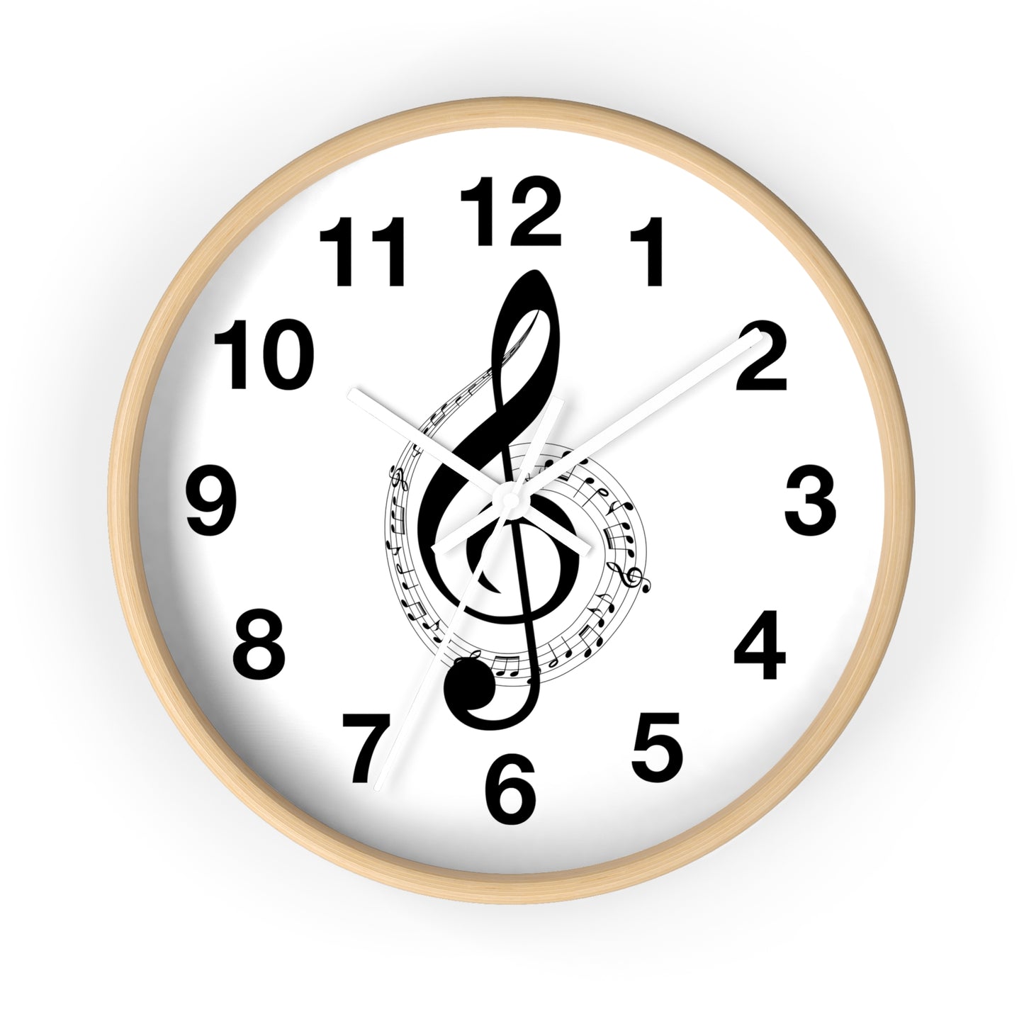 Musical Notes Wall Clock - Perfect for Music Lovers, Home Decor