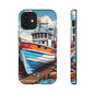Colorful Fishing Boat Phone Case | Nautical Gift, Marine Design, Coastal Aesthetic, Summer Vibes, Sea Lover's Accessory