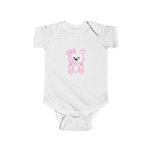 Adorable Baby Bodysuit with Cute Bear Design, Infant Onesie, Baby Shower Gift, Newborn Clothing, Toddler Outfit, Birth Announcement