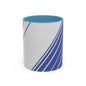 Elegant Stripe Accent Coffee Mug - Perfect for Gifts, Home Decor, Office, Birthdays, and Tea Lovers