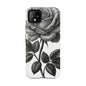 Elegant Floral Phone Case - Tough Cases, Black Rose Design, Floral Phone Cover, Stylish Phone Accessory, Gift for Her, Mother's Day