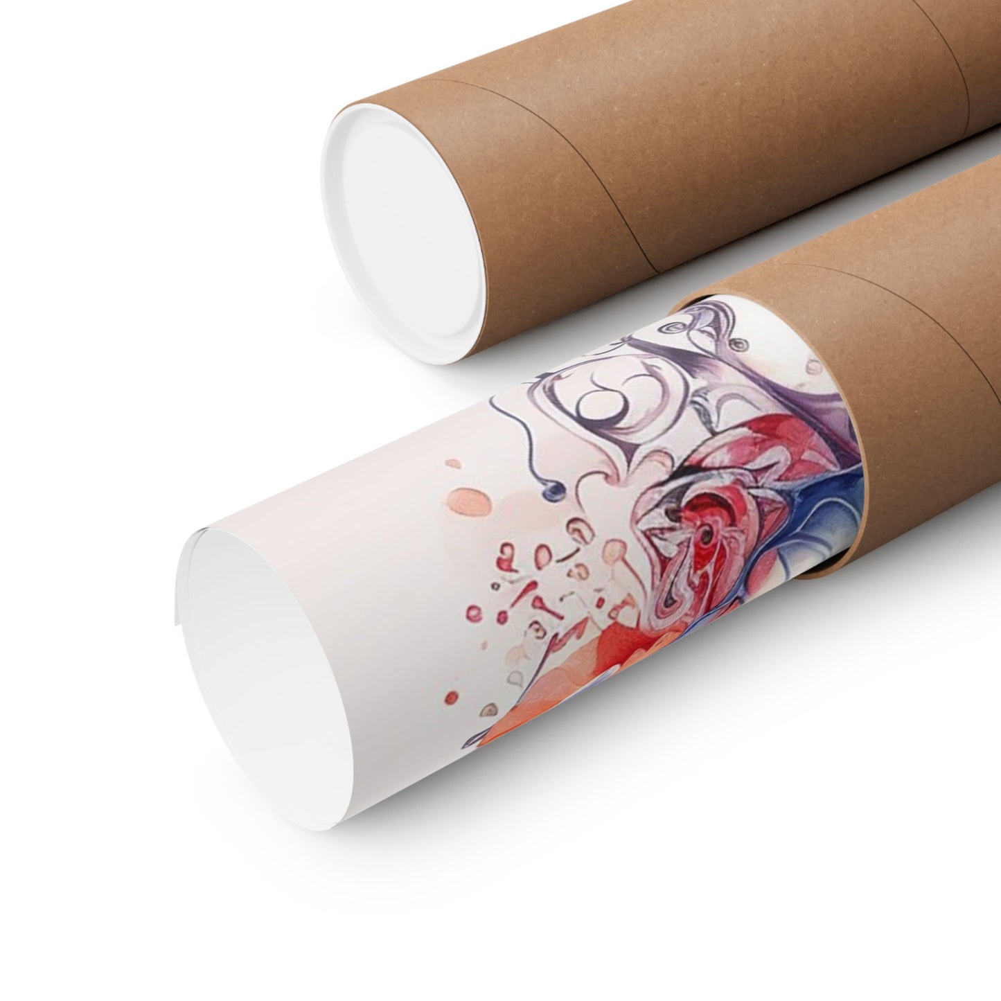 Butterfly Watercolor Wall Poster — Floral Pastel Matte Vertical Print