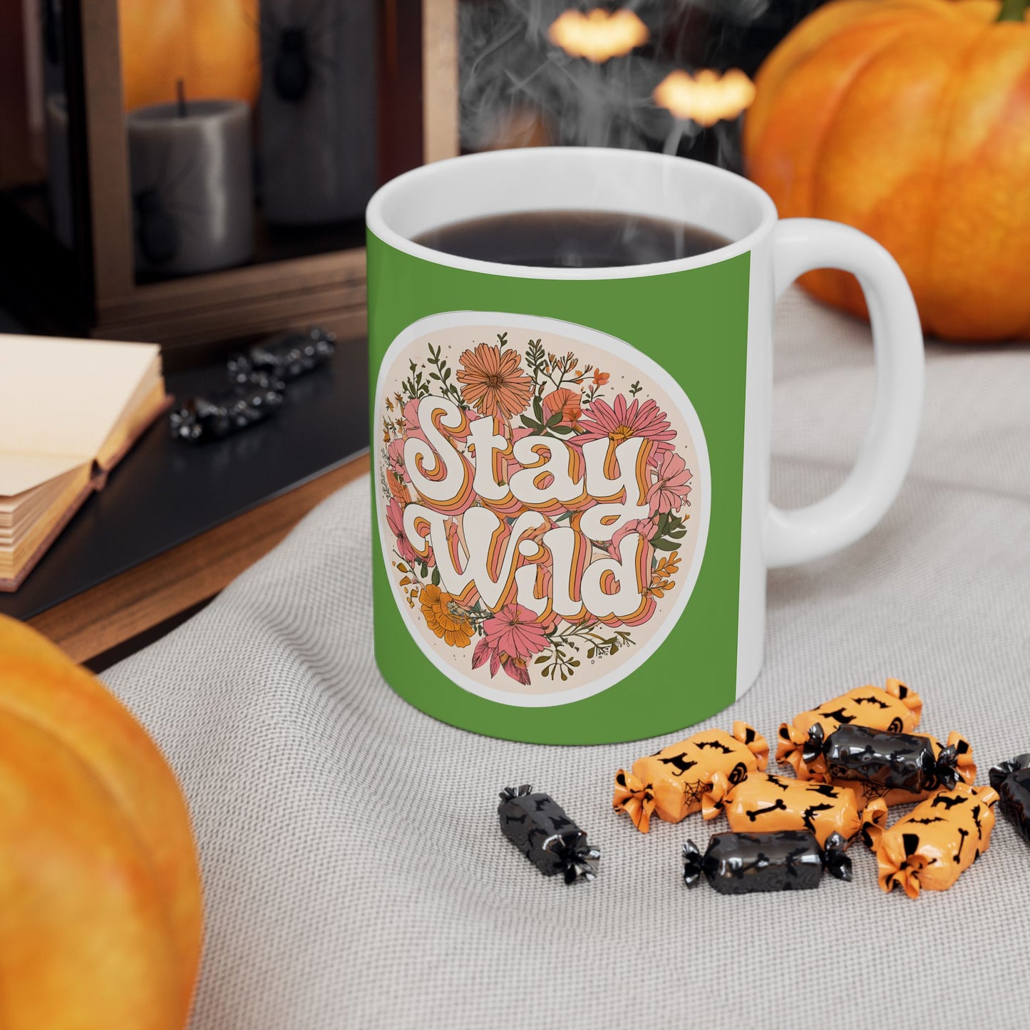 Stay Wild Floral Ceramic Mug — 11oz & 15oz