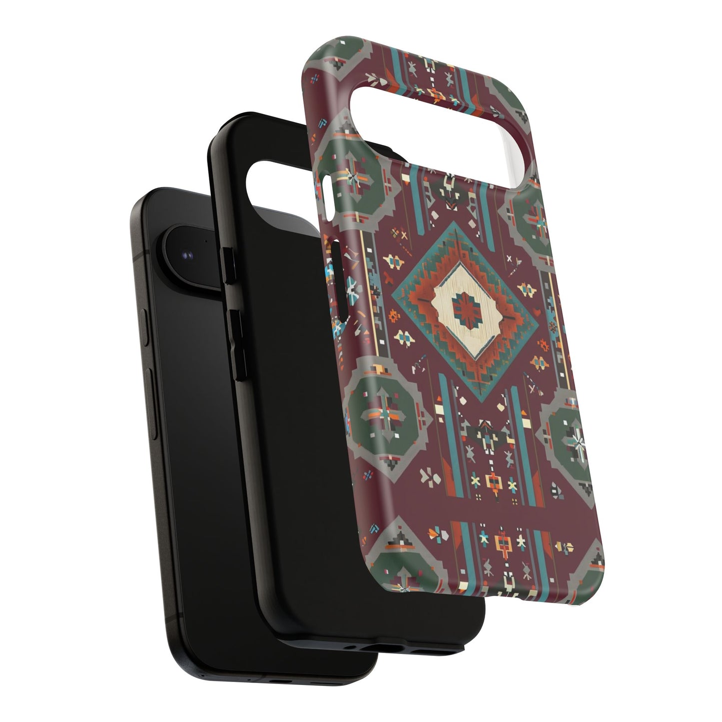 Tribal Pattern Phone Case - Boho Chic, Tough Durable Cover, Stylish Tech Accessory, Gift for Him/Her, Festival Essentials