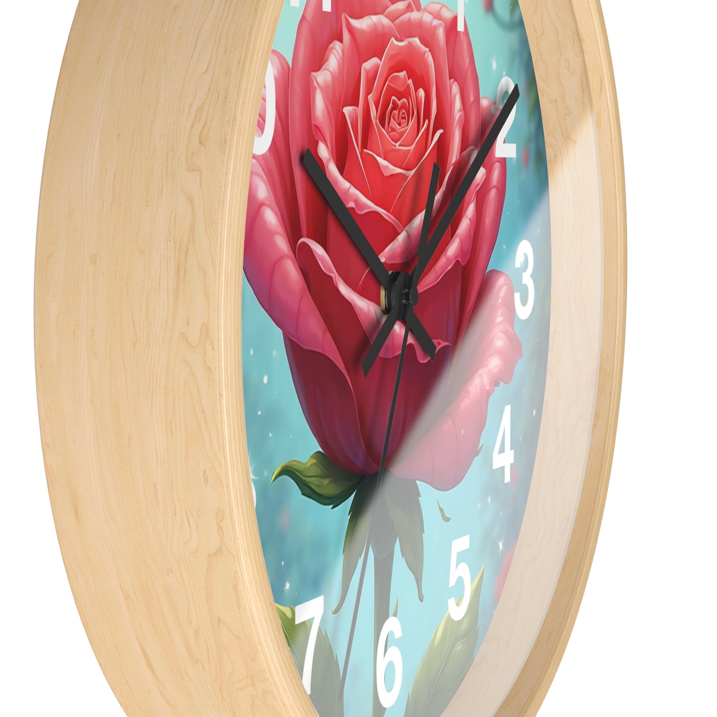Floral Rose Wall Clock - Elegant Home Decor, Unique Gift for Garden Lovers, Timeless Decoration for Living Room, Birthday, Wedding, [...]