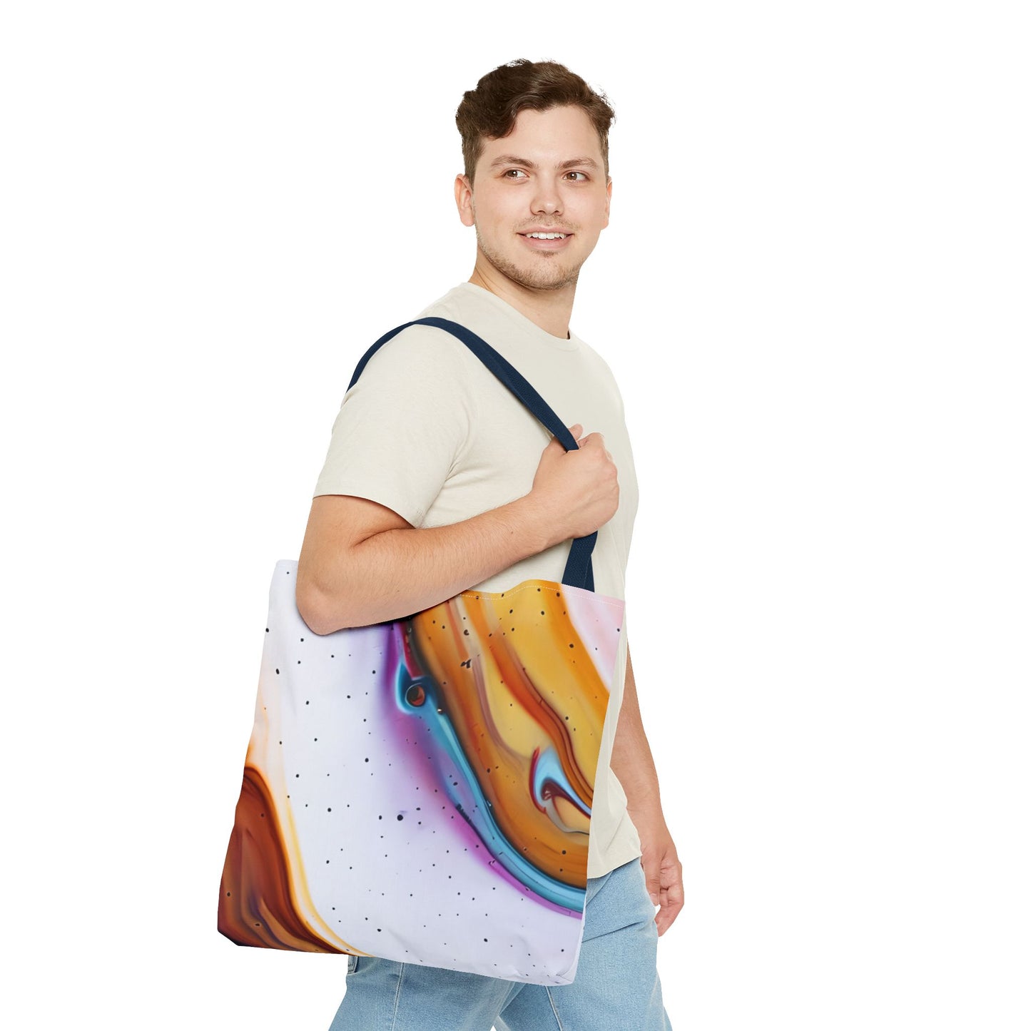 Colorful Abstract Tote Bag | Art Bags for Women, Reusable Shopping Bag